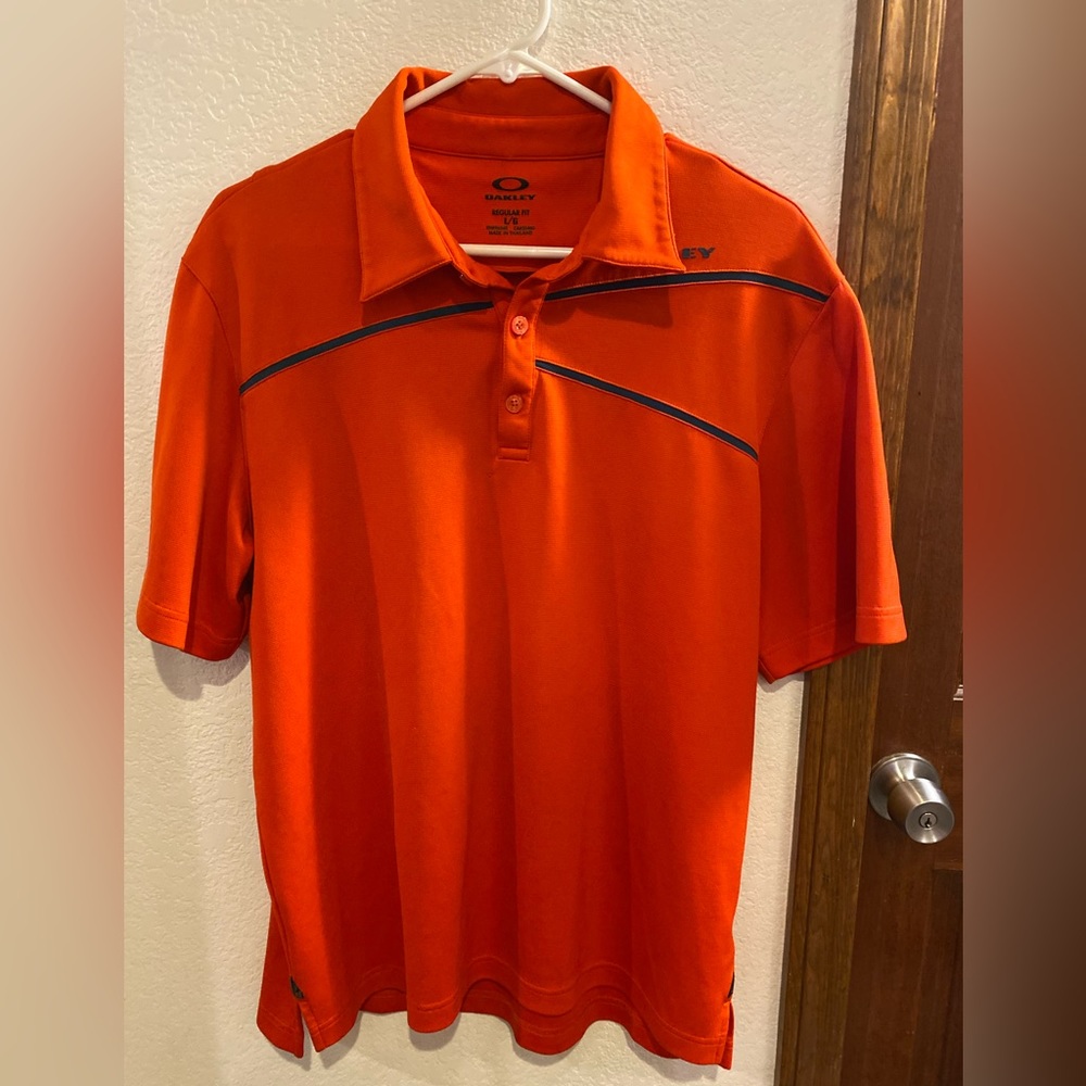 Orange Oakley shirt
